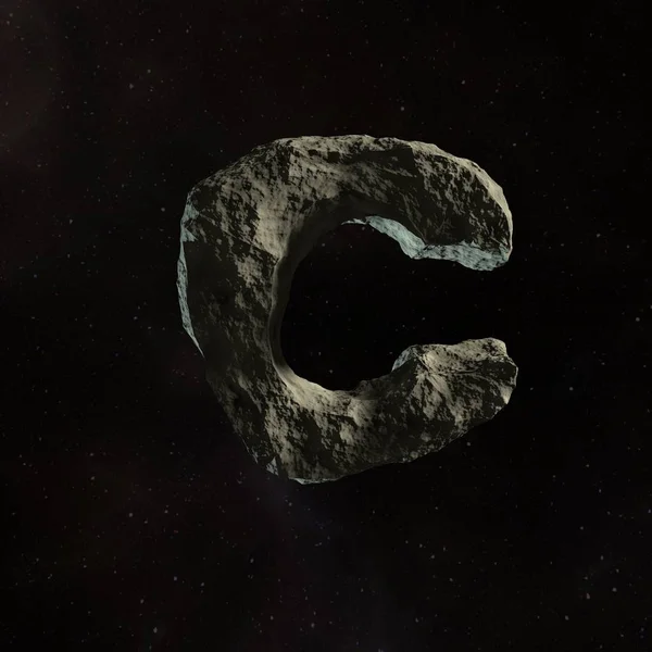 Astéroïde foncé symbole C — Photo