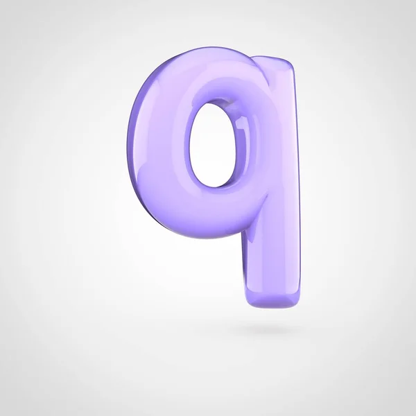 Violet volume letter q — Stock Photo, Image