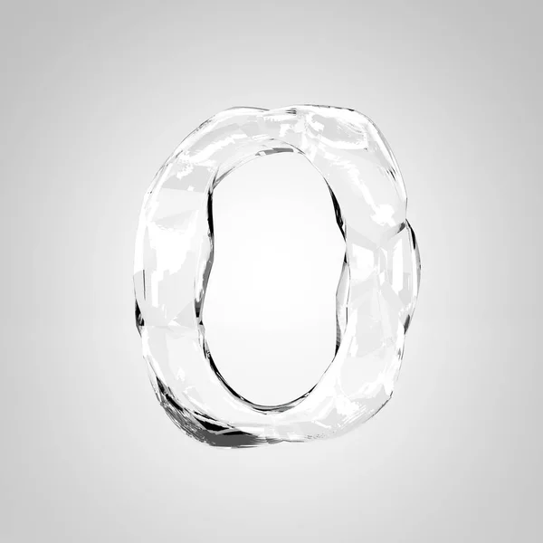 Cristal transparente número 0 — Fotografia de Stock