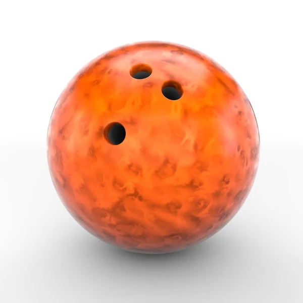 Röd bowlingklot — Stockfoto