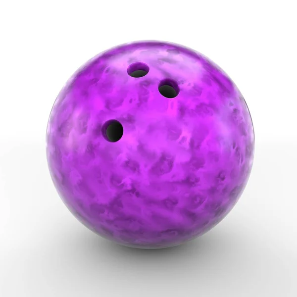 Boule de bowling violet — Photo