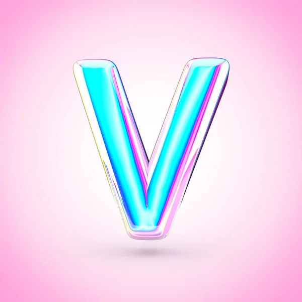 Holo ultraviolet symbol V — Stock Photo, Image