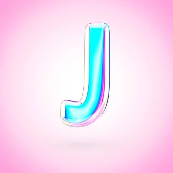 Голо ультрафиолетовый символ J — стоковое фото