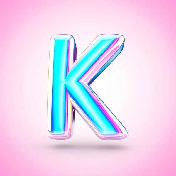 Голо ультрафиолетовый символ K — стоковое фото