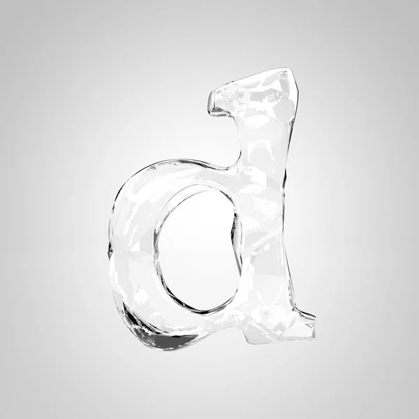 Transparent crystal letter D — Stock Photo, Image