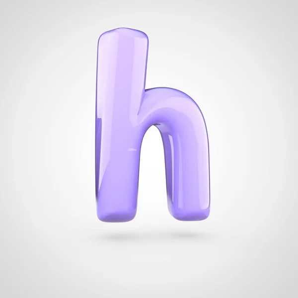 Volumen violeta letra H —  Fotos de Stock