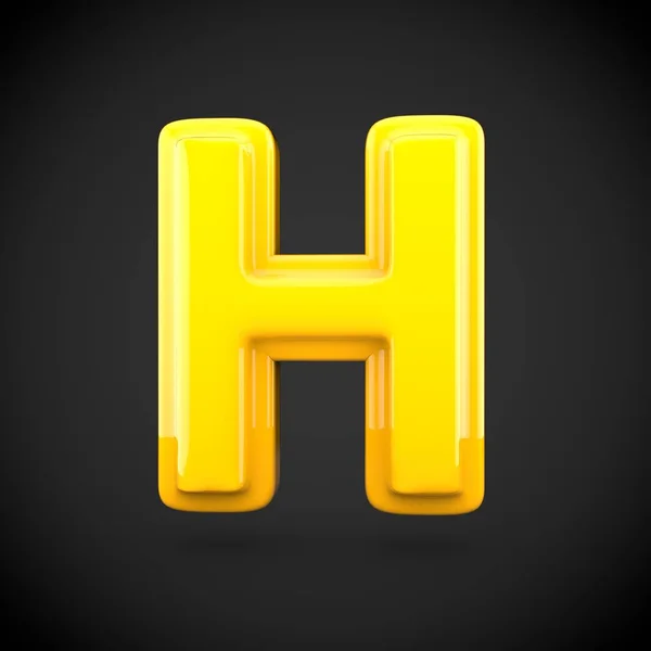 Carattere del volume giallo h — Foto Stock