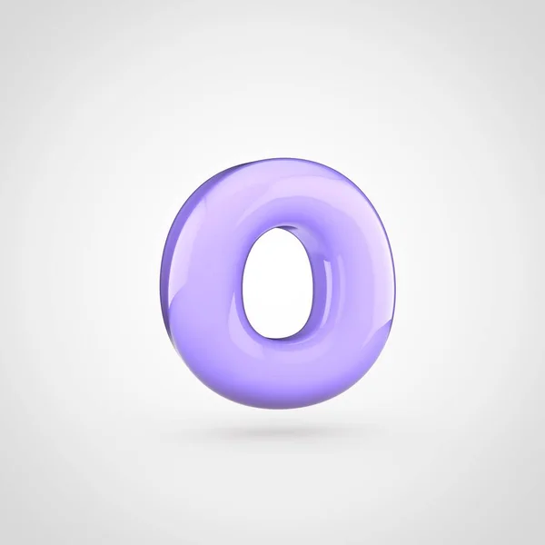 Violet volume letter o — Stock Photo, Image