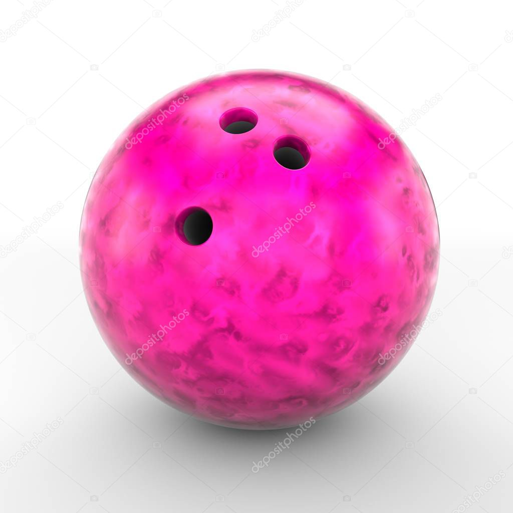 pink bowling ball