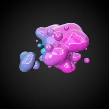 Deforme renkli şekil