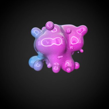 Deforme renkli şekil