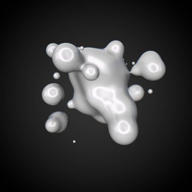 Deforme olmuş beyaz şekil