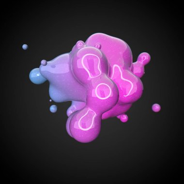 Deforme renkli şekil