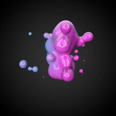 Deforme renkli şekil