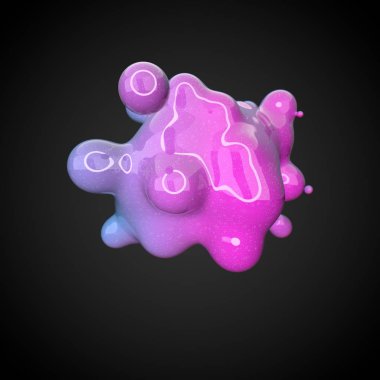 Deforme renkli şekil