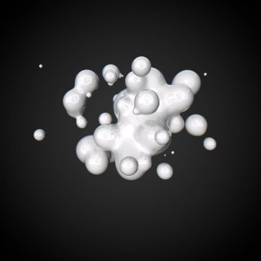 Deforme olmuş beyaz şekil