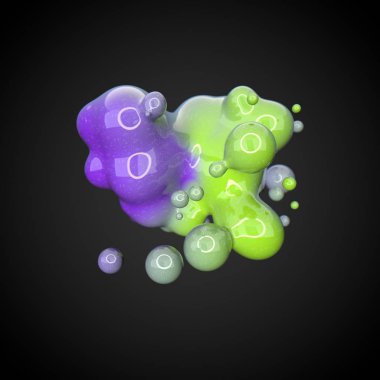 Deforme renkli şekil