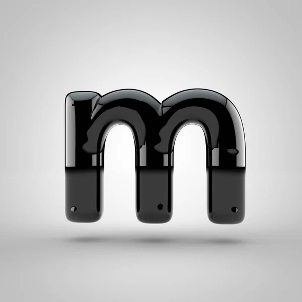 Volumen negro letra m — Foto de Stock