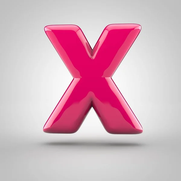 Letra de volumen rosa x — Foto de Stock