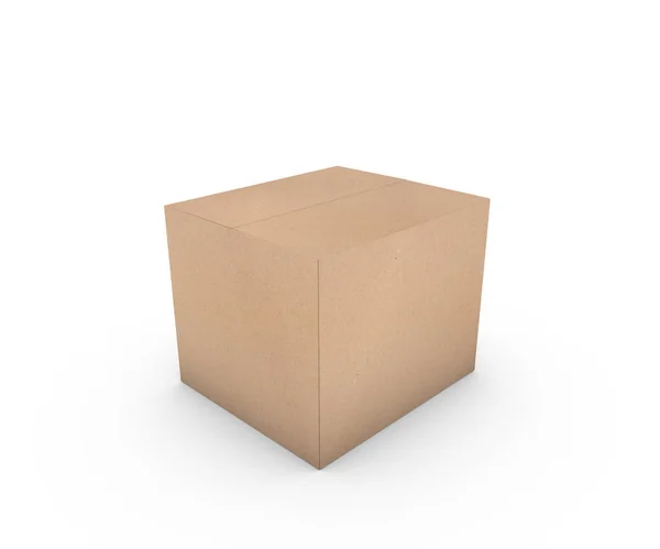 Закриті картонну коробку — стокове фото