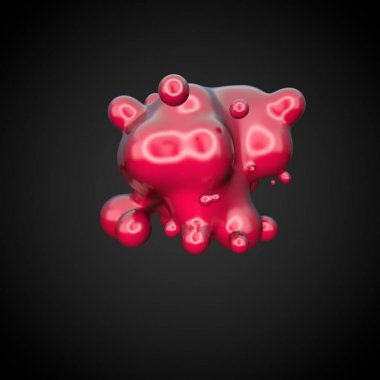 Deforme kırmızı figür