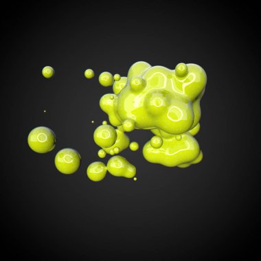 Deforme sarı şekil