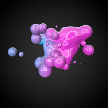 Deforme renkli şekil