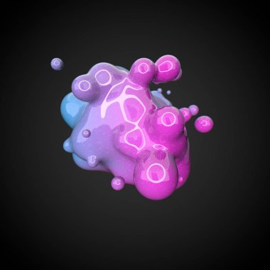 Deforme renkli şekil