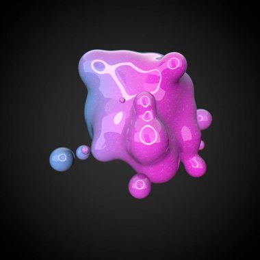 Deforme renkli şekil