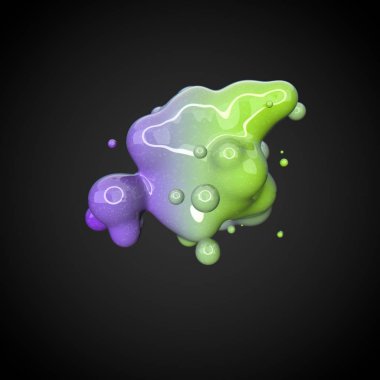 Deforme renkli şekil