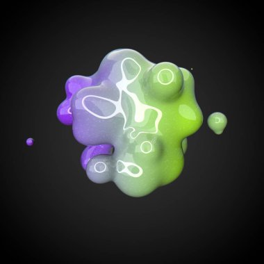 Deforme renkli şekil