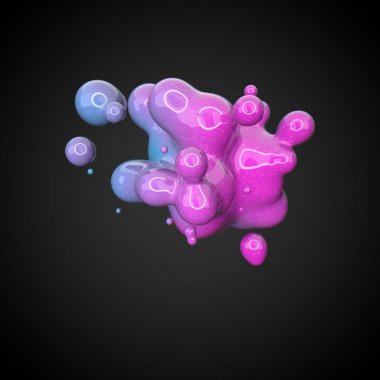 Deforme renkli şekil