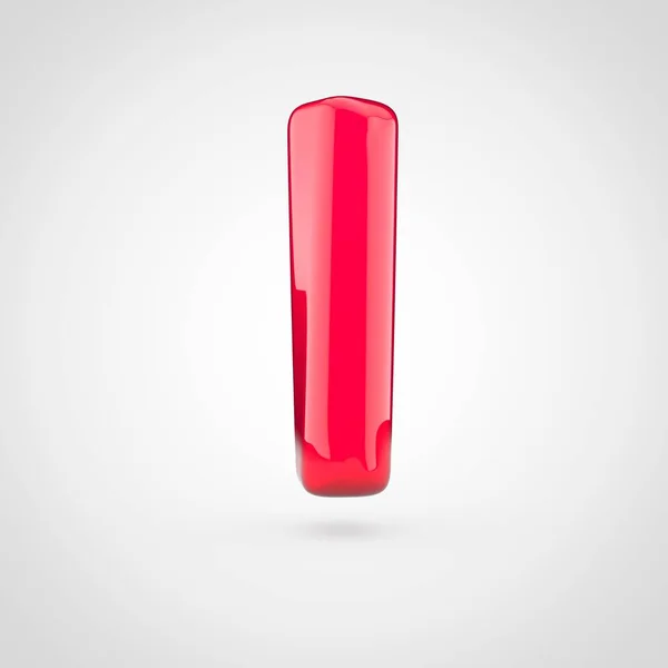 Röd volym bokstaven i — Stockfoto