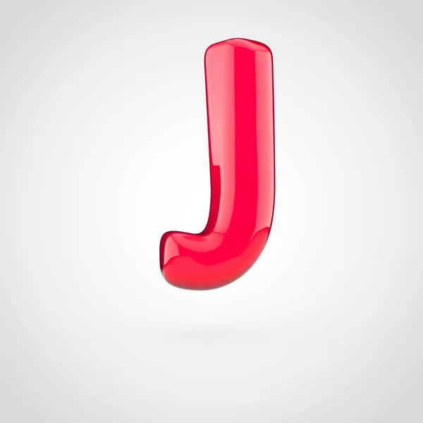 Kırmızı birim harfi j — Stok fotoğraf