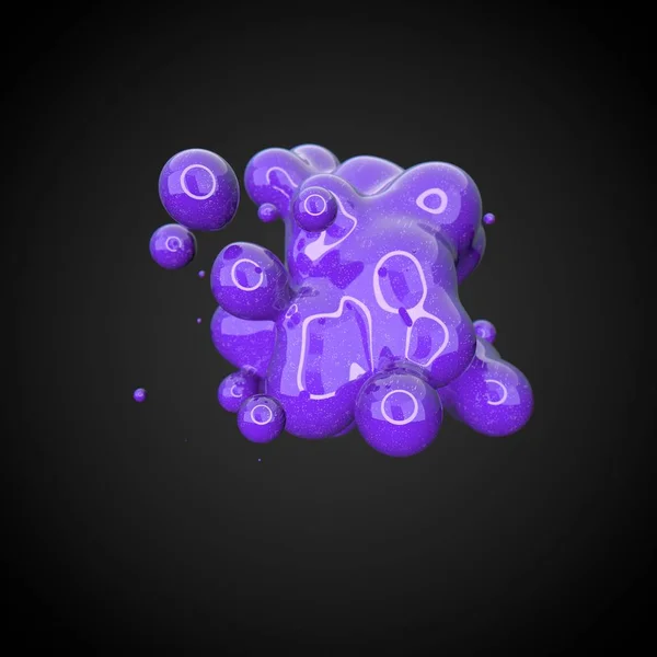 Деформованих purple фігура — стокове фото
