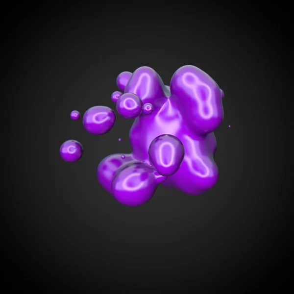 Деформованих purple фігура — стокове фото