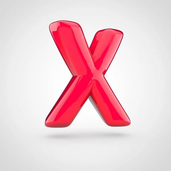 Röd volym bokstaven x — Stockfoto