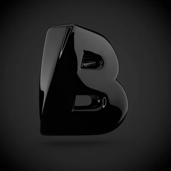 black  volume letter b