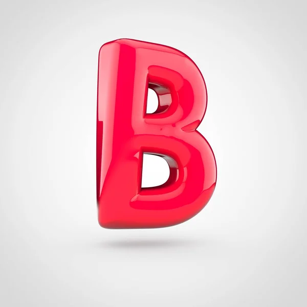 Czerwony wielkość litera b — Zdjęcie stockowe
