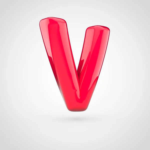 Volume rosso lettera v — Foto Stock