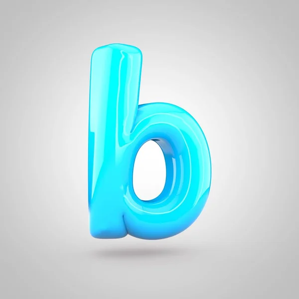 Blue volume letter b — Zdjęcie stockowe