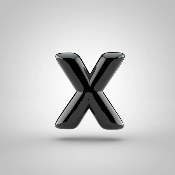 Letra de volumen negro x — Foto de Stock