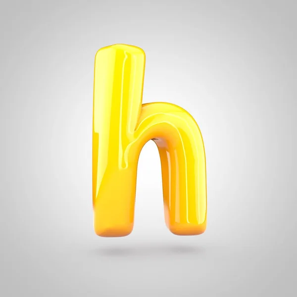 Volumen amarillo letra h —  Fotos de Stock