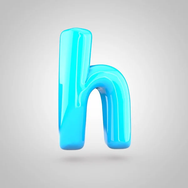 Blå volym bokstaven h — Stockfoto