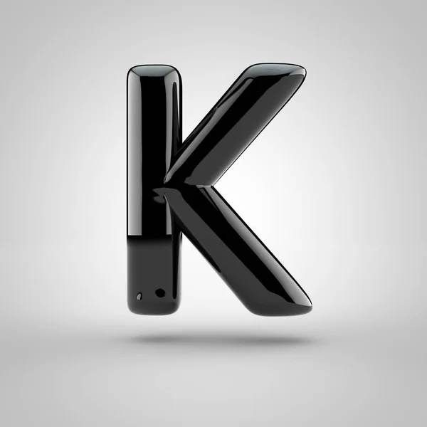 Black volume letter k — Stock Photo, Image