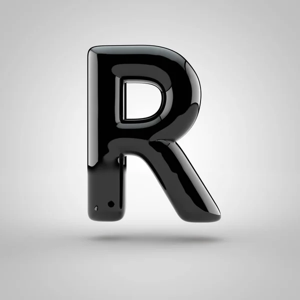 Black volume letter r — Stock Photo, Image