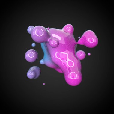 Deforme renkli şekil