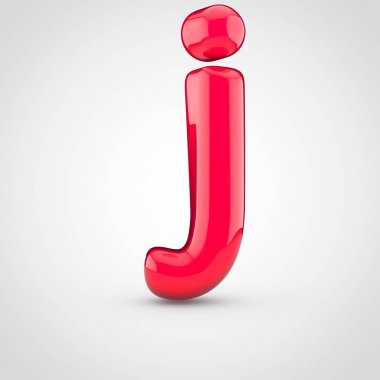 Kırmızı birim harfi j