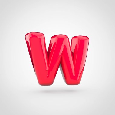 Kırmızı birim harfi w