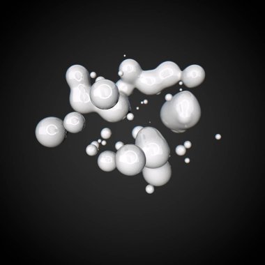 Deforme olmuş beyaz şekil